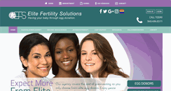 Desktop Screenshot of elitefertility.com